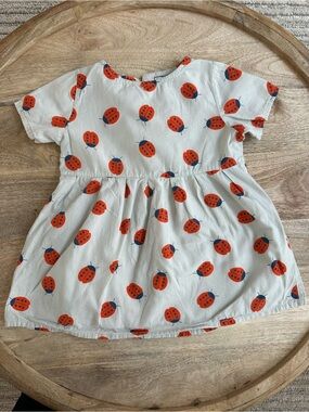 Bobo Choses Ladybug Graphic Dress , Size 2